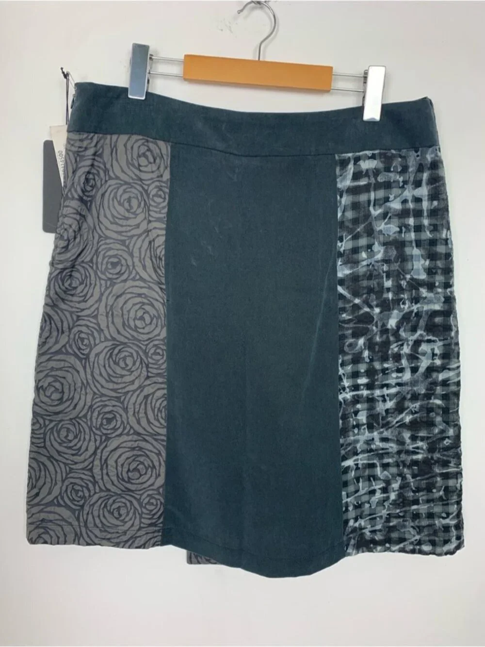 NWT O.K.S Patchwork A-Line Skirt